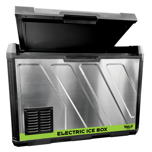 50L Fridge Freezer 12v 24v 240v Stainless Steel Sides