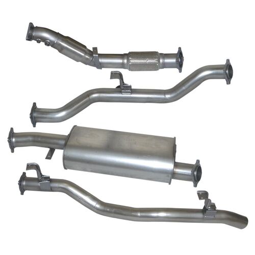 Toyota LandCruiser 79 Series Twin Cab 4.5TD 1VD V8 Non-DPF Muffler Delete - Stainless Steel Exhaust Kit