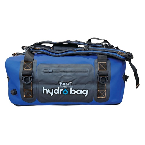 Hulk Hydro Bag 40L Blue Waterproof Duffel with Shoulder Straps