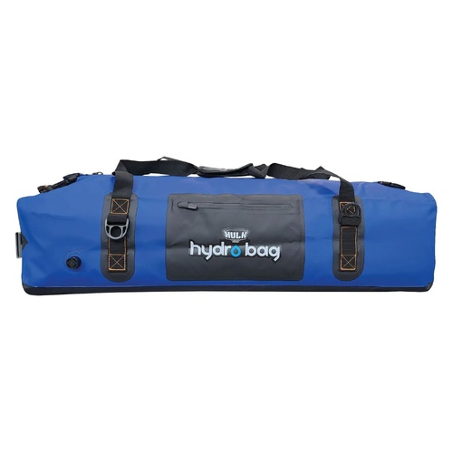 Hulk Hydro Bag 90L Blue Waterproof Duffel with Shoulder Straps