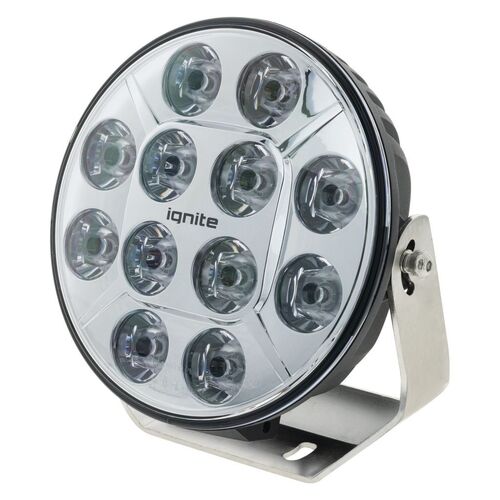 9" LED DRIVING LIGHT SPOT BEAM 8 Deg 9-36V 120Watt CHRME FACE 12 LEDs 12,000 Lumens 