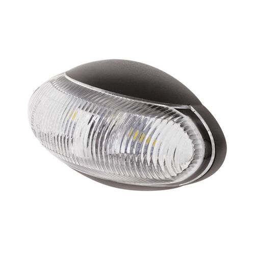 LED Marker Lamp White 10-30v 250mm Lead
