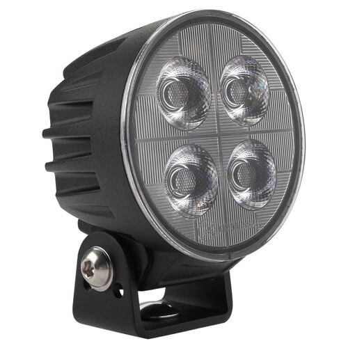 LED Round Flood Beam Worklamp 9 - 36V 4 LED's 3,800 Lumens
