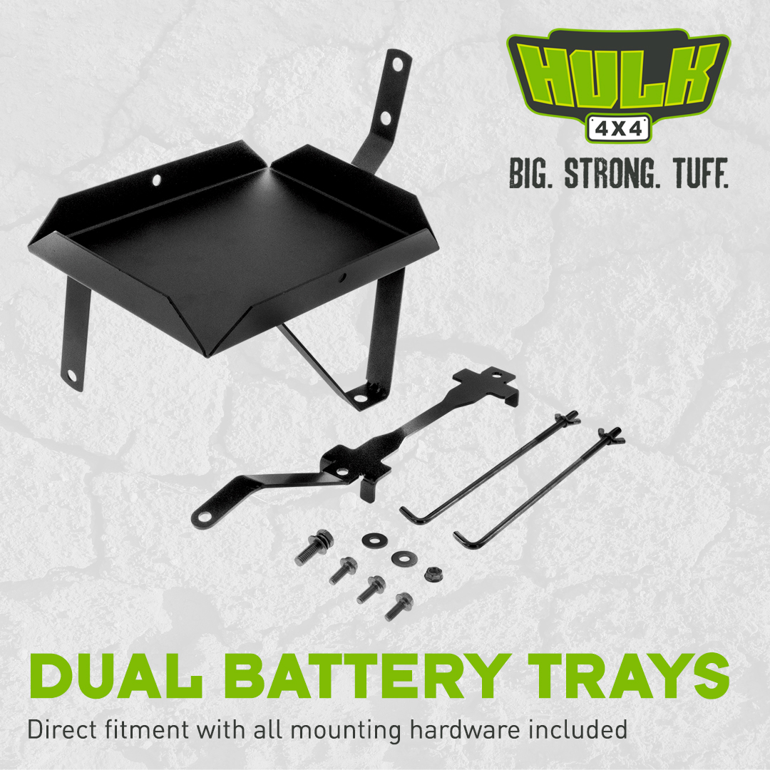 Dual Battery Trays Now Available From Hulk 4X4
