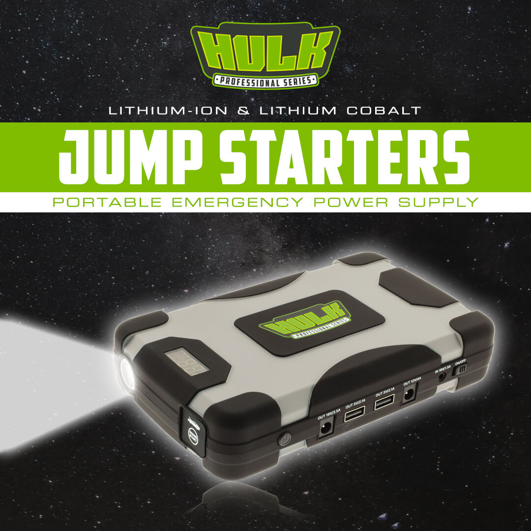 Jump Start Vehicles with HULK Professional Series