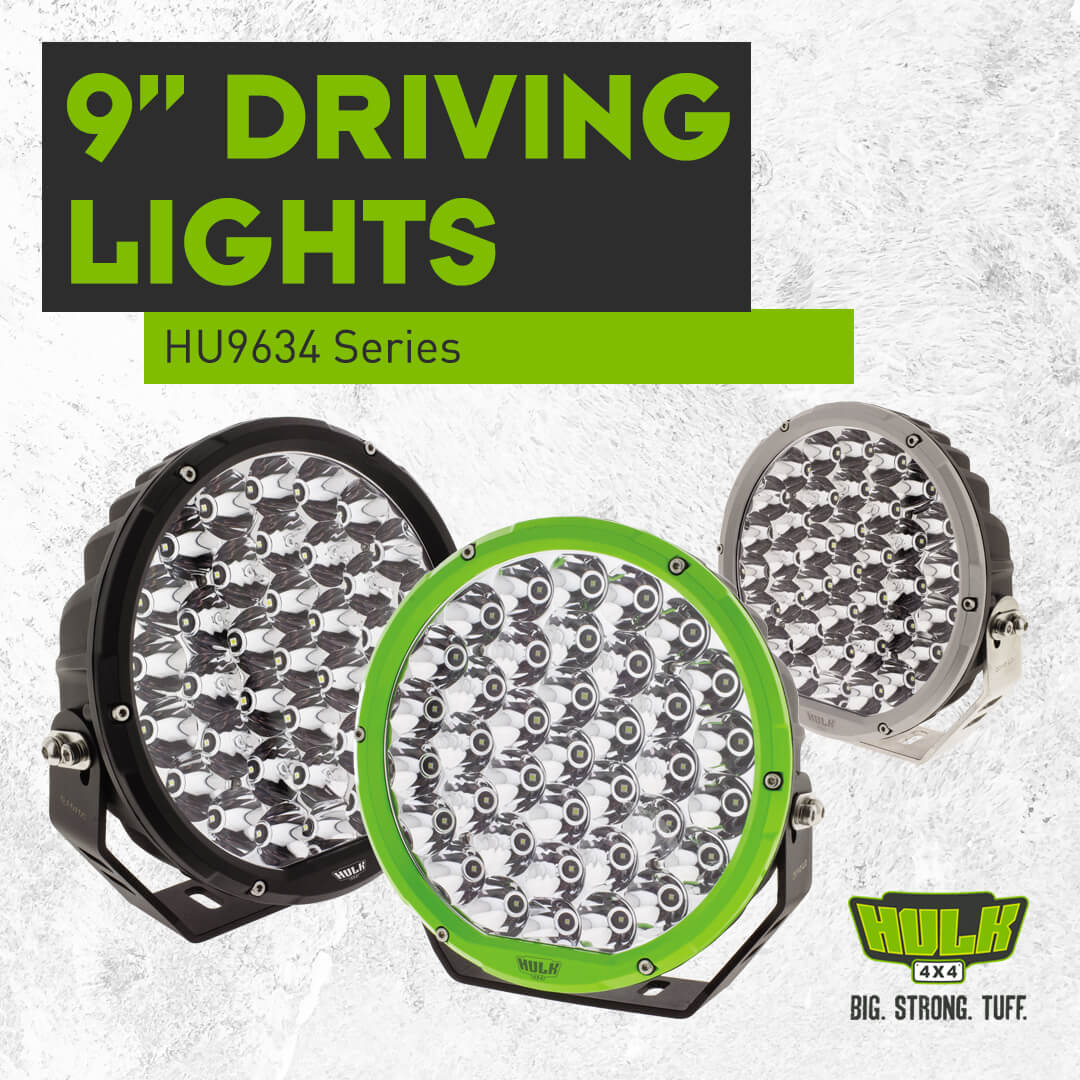 Light the Way with HULK 4X4’s 9” Round LED Driving Lights